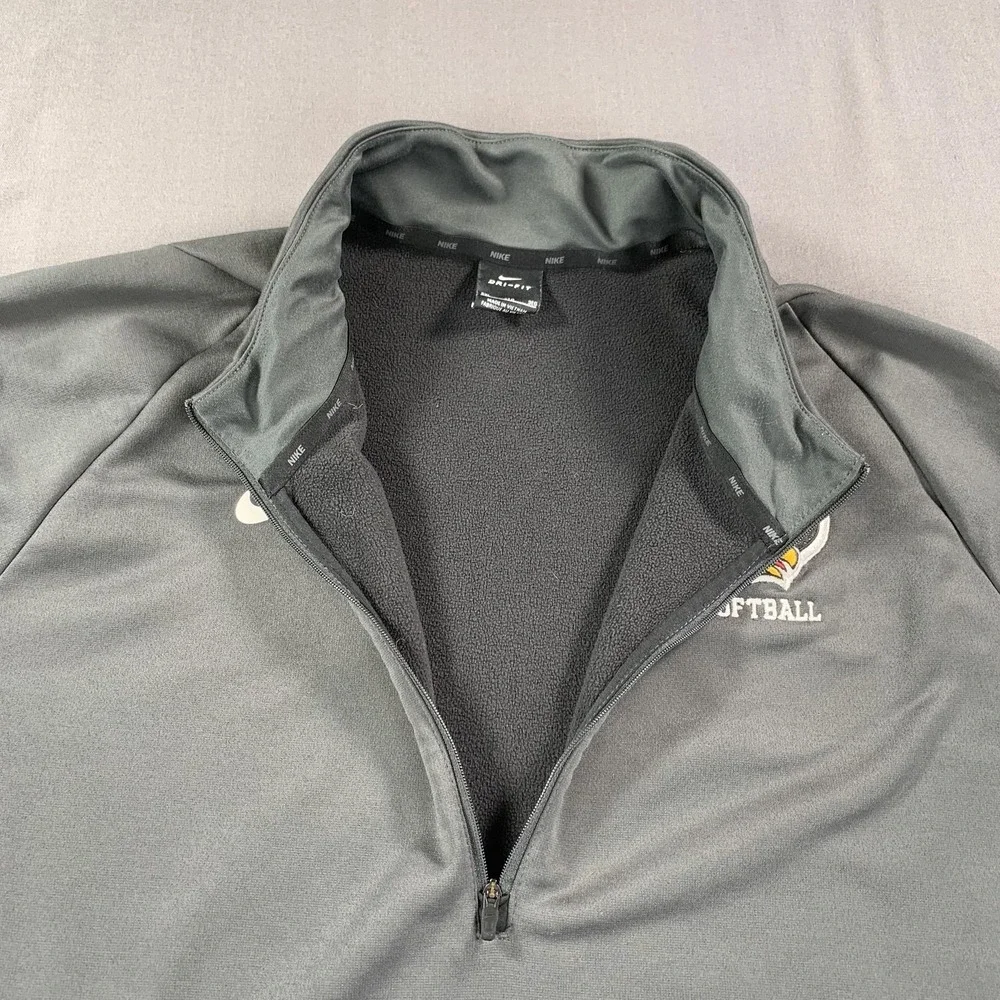 Nike Therma Fit Fleece Men 3XL South Carolina‎ 'Gray' Softball 1/4 Zip Jacket